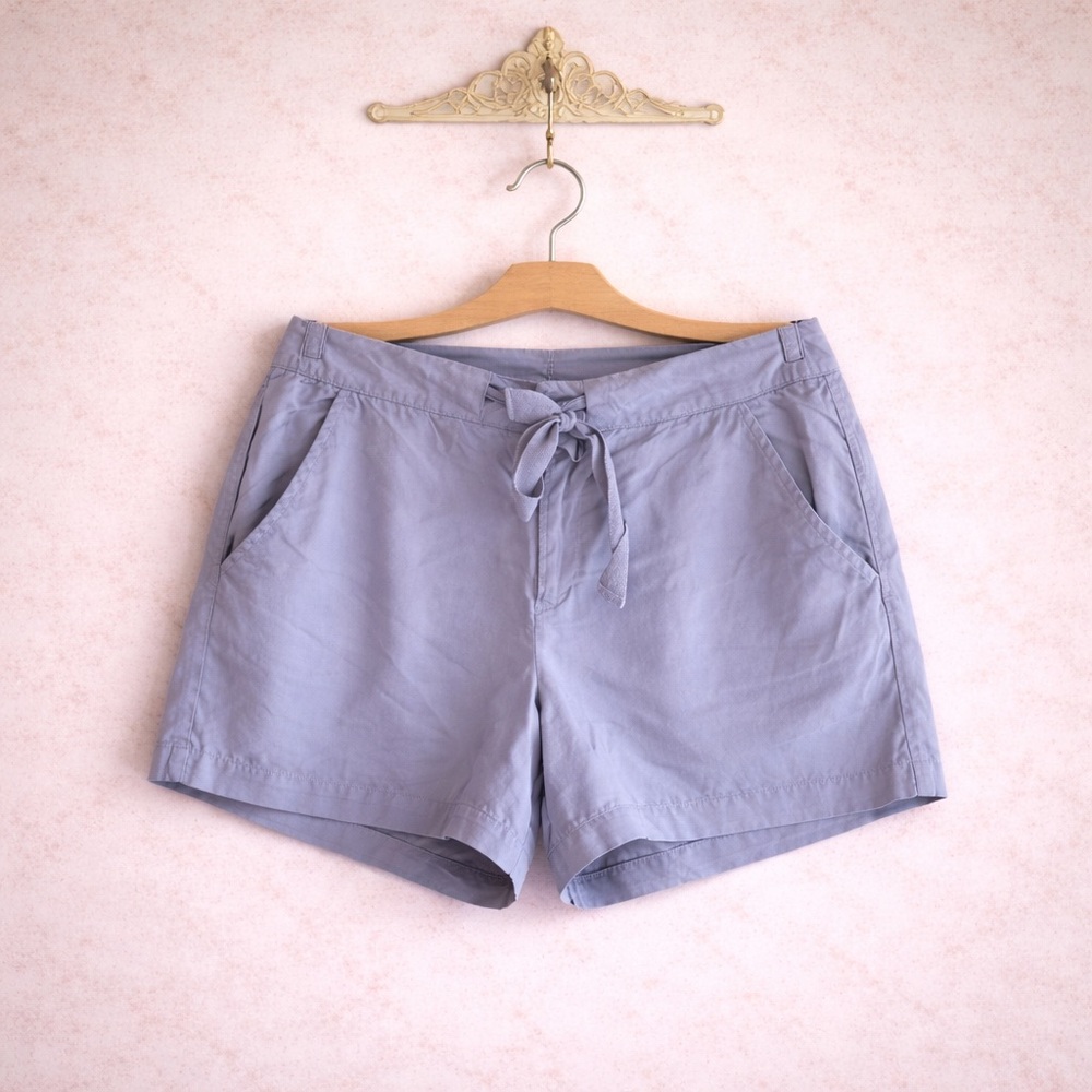 Max Jeans gray drawstring waist cargo everyday trouser shorts 8/29 NEW - Picture 1 of 6